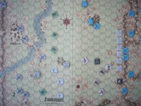 aperçu d'une carte et des pions